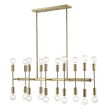 Perret 20-Light Aged Brass Island Pendant - Homeroots