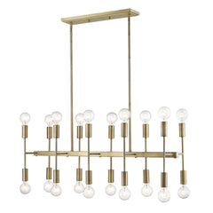 Perret 20-Light Aged Brass Island Pendant - Homeroots