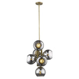 Lunette 6-Light Aged Brass Pendant - Homeroots - Flyclothing LLC