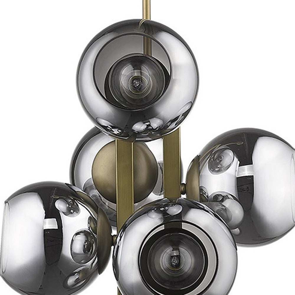 Lunette 6-Light Aged Brass Pendant - Homeroots - Flyclothing LLC