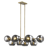 Lunette 10-Light Aged Brass Island Pendant - Homeroots