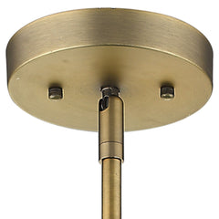 Monet 1-Light Brass Pendant - Homeroots