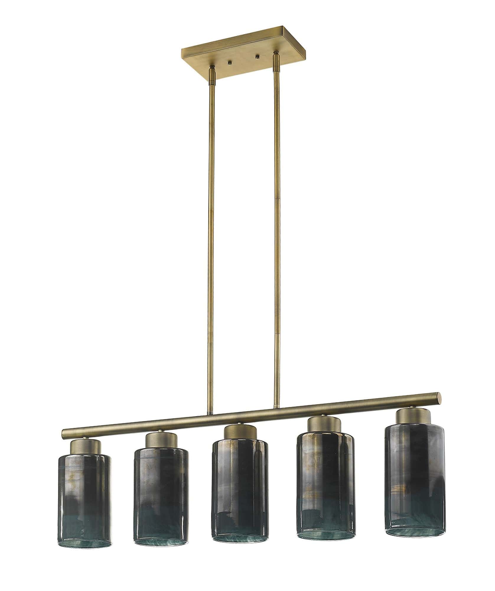 Monet 5-Light Brass Pendant - Homeroots