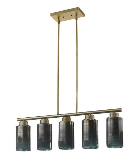 Monet 5-Light Brass Pendant - Homeroots