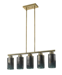 Monet 5-Light Brass Pendant - Homeroots