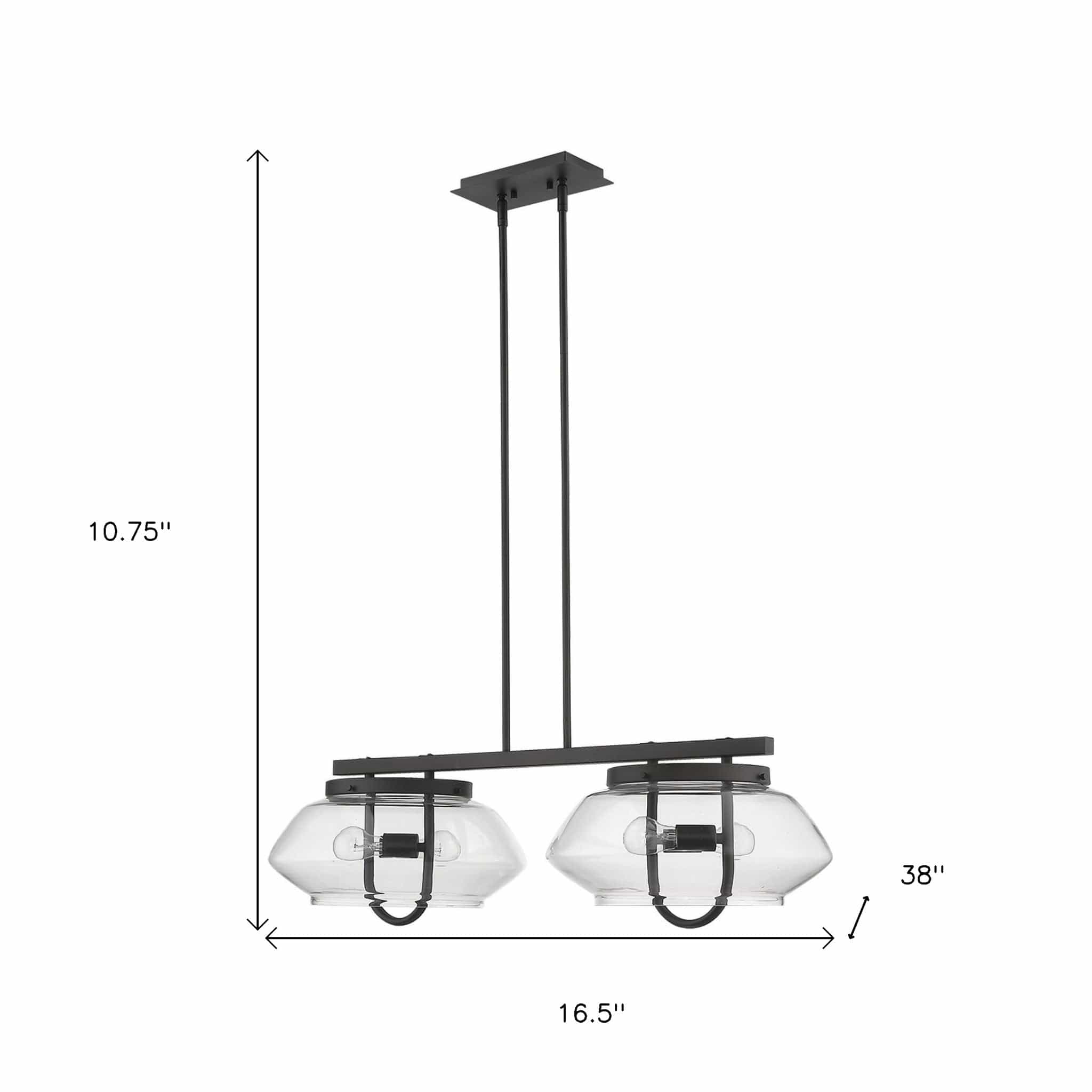 Garner 4-Light Oil-Rubbed Bronze Island Pendant - Homeroots