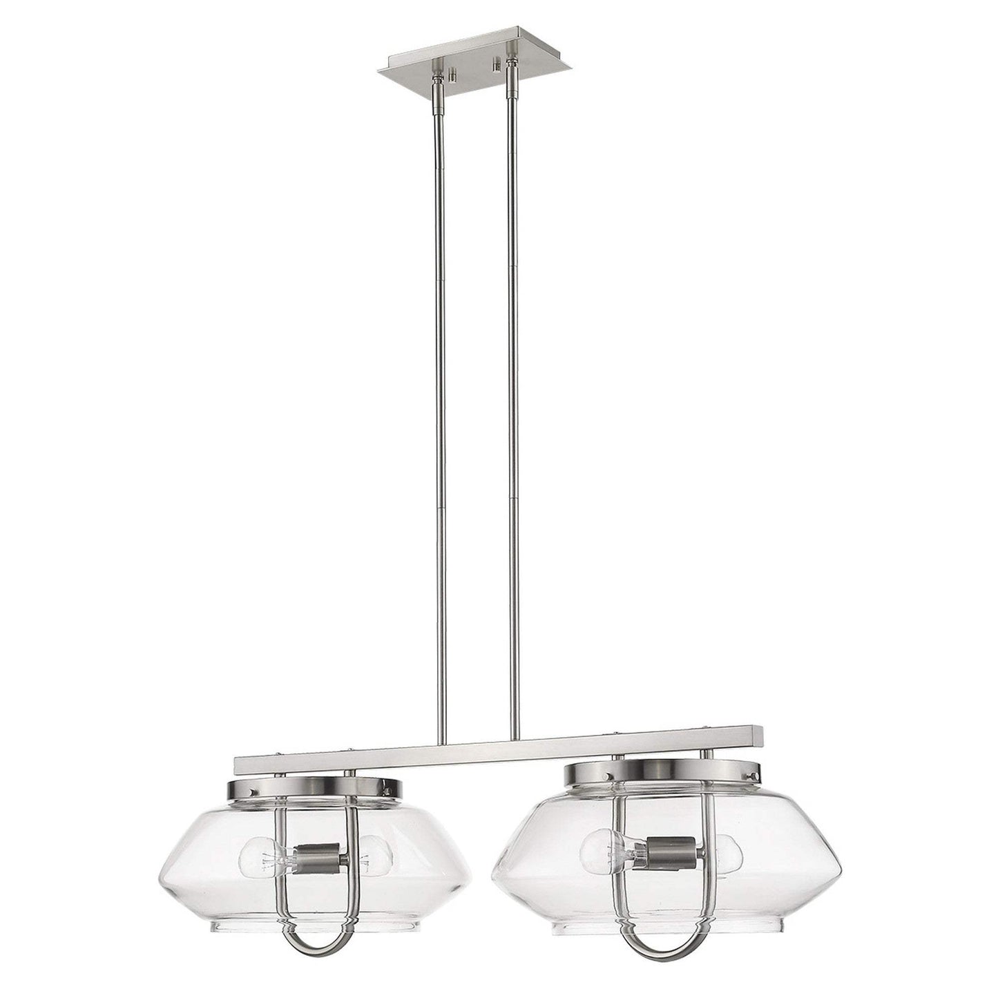 Garner 4-Light Satin Nickel Island Pendant - Homeroots - Flyclothing LLC