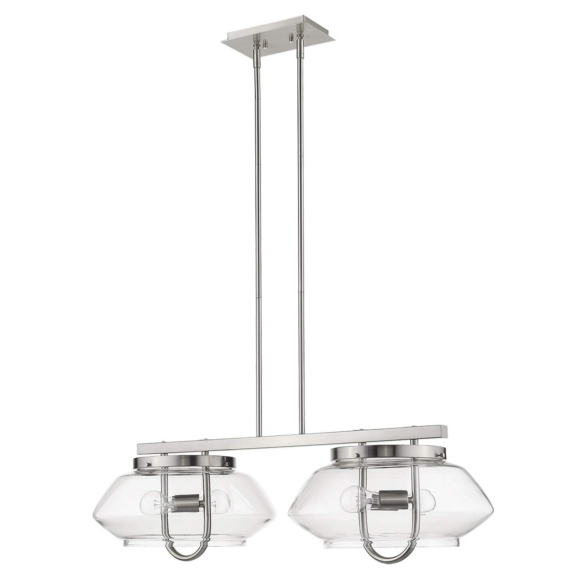 Garner 4-Light Satin Nickel Island Pendant - Homeroots - Flyclothing LLC