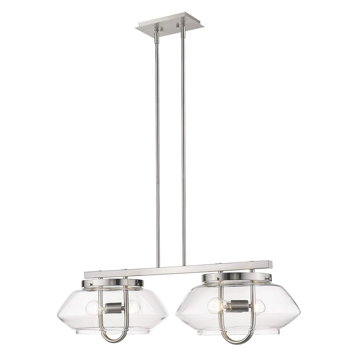 Garner 4-Light Satin Nickel Island Pendant - Homeroots - Flyclothing LLC