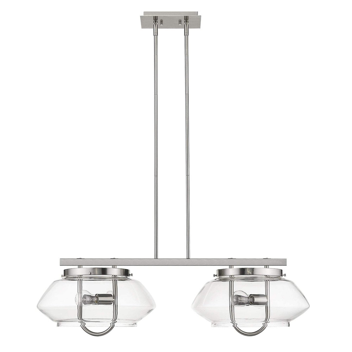 Garner 4-Light Satin Nickel Island Pendant - Homeroots - Flyclothing LLC