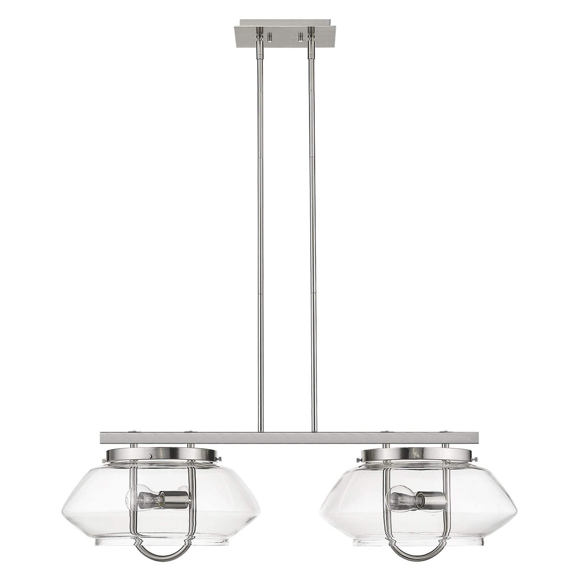 Garner 4-Light Satin Nickel Island Pendant - Homeroots - Flyclothing LLC