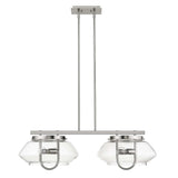 Garner 4-Light Satin Nickel Island Pendant - Homeroots