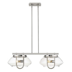 Garner 4-Light Satin Nickel Island Pendant - Homeroots
