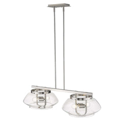 Garner 4-Light Satin Nickel Island Pendant - Homeroots