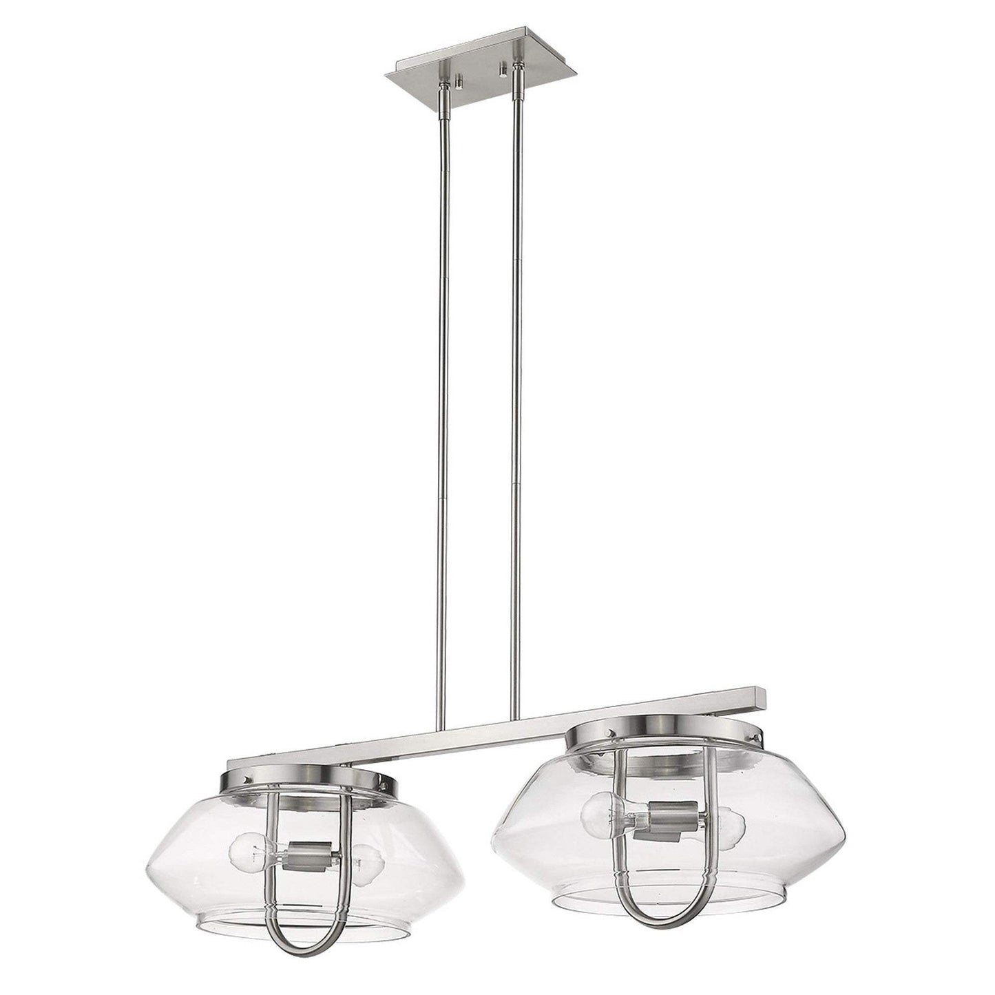 Garner 4-Light Satin Nickel Island Pendant - Homeroots - Flyclothing LLC