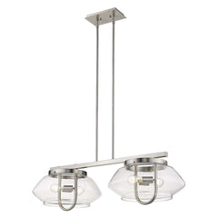 Garner 4-Light Satin Nickel Island Pendant - Homeroots