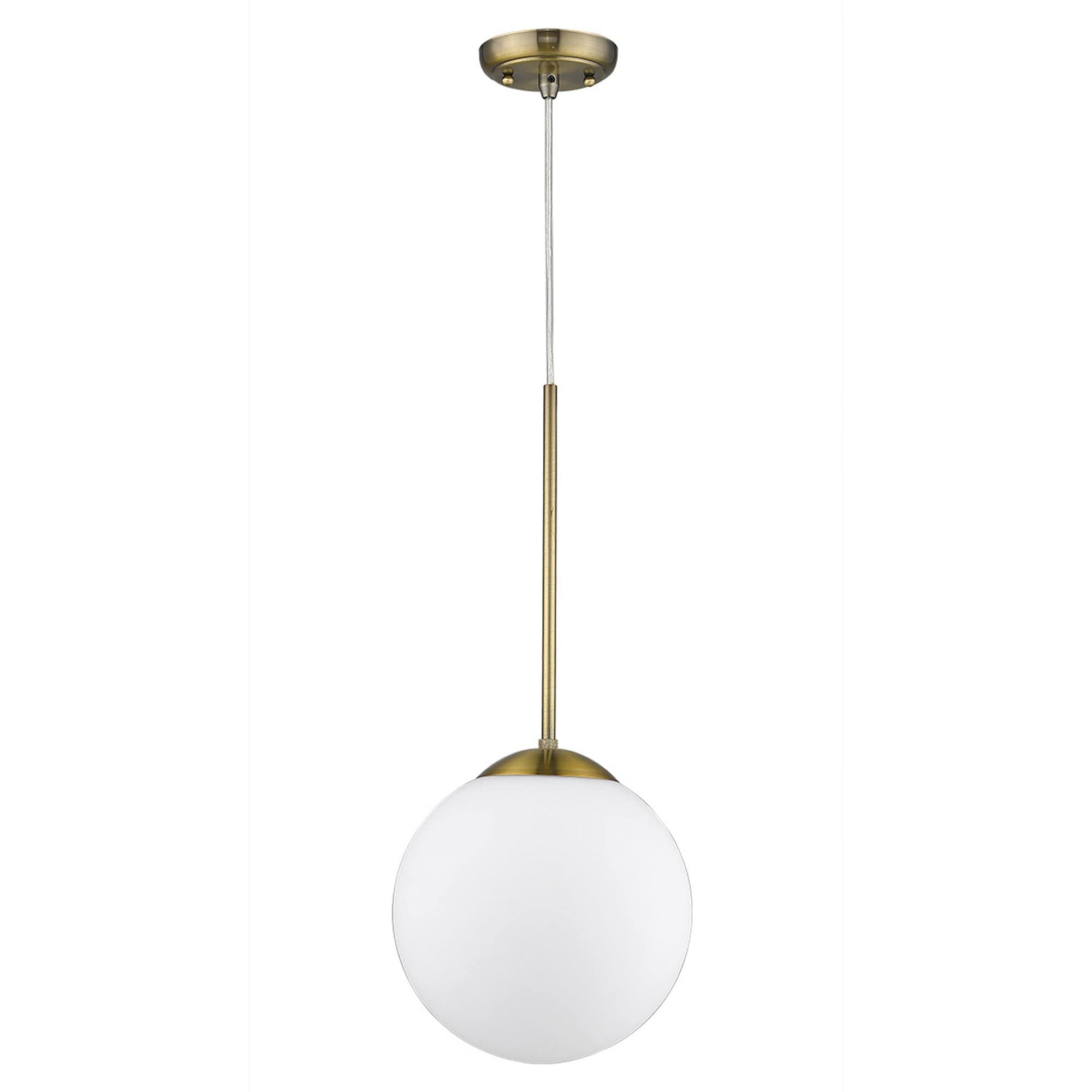 Solea 1-Light Antique Brass Pendant - Homeroots
