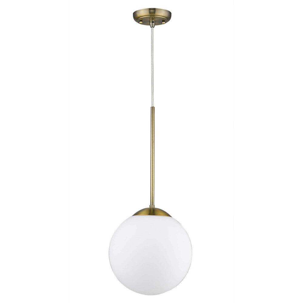 Solea 1-Light Antique Brass Pendant - Homeroots
