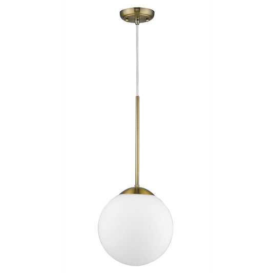 Solea 1-Light Antique Brass Pendant - Homeroots
