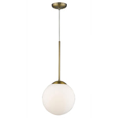 Solea 1-Light Antique Brass Pendant - Homeroots