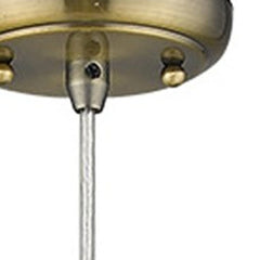 Solea 1-Light Antique Brass Pendant - Homeroots