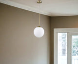Solea 1-Light Antique Brass Pendant - Homeroots