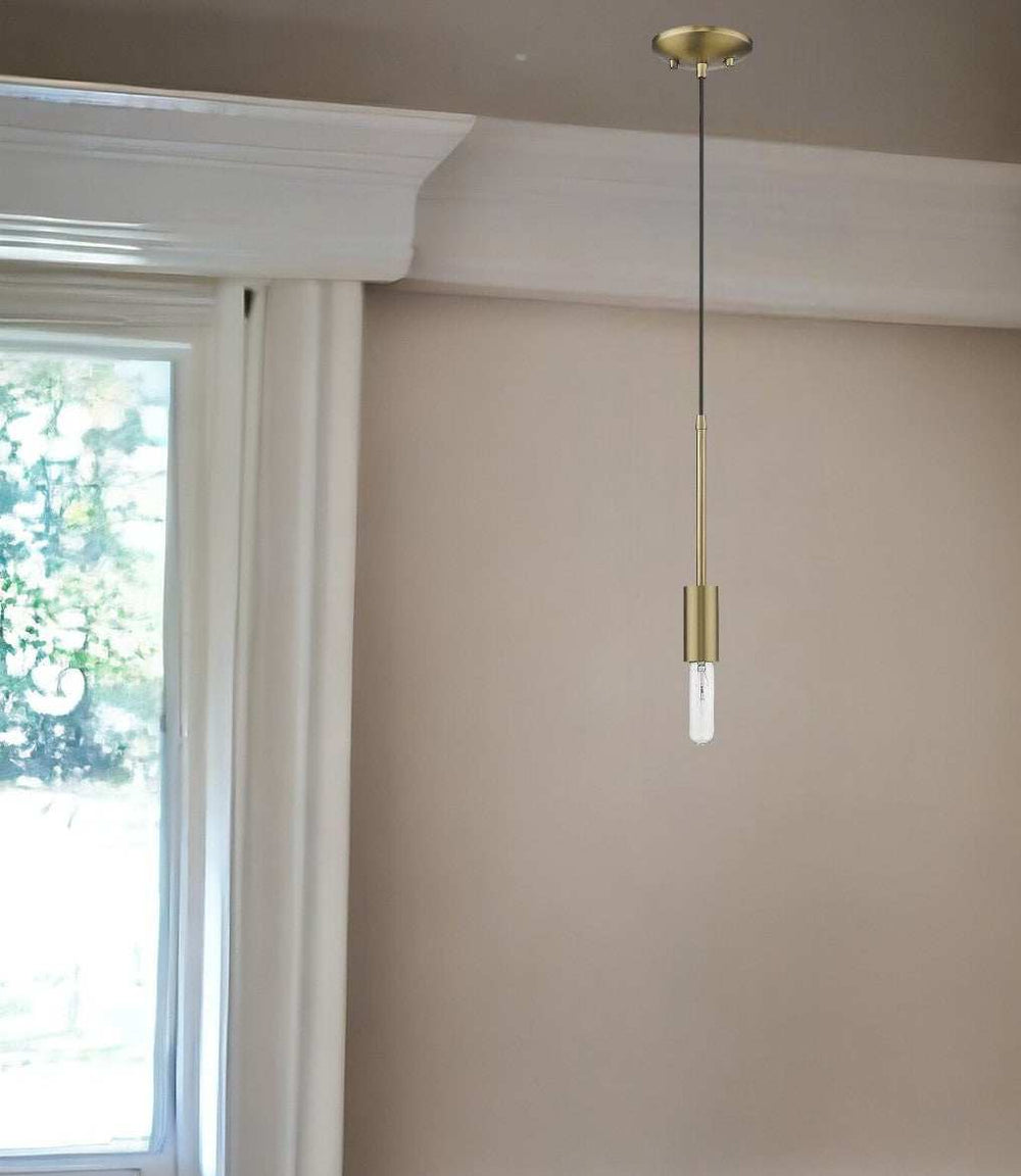 Dull Gold Mini Pendant Hanging Light - Homeroots - Flyclothing LLC