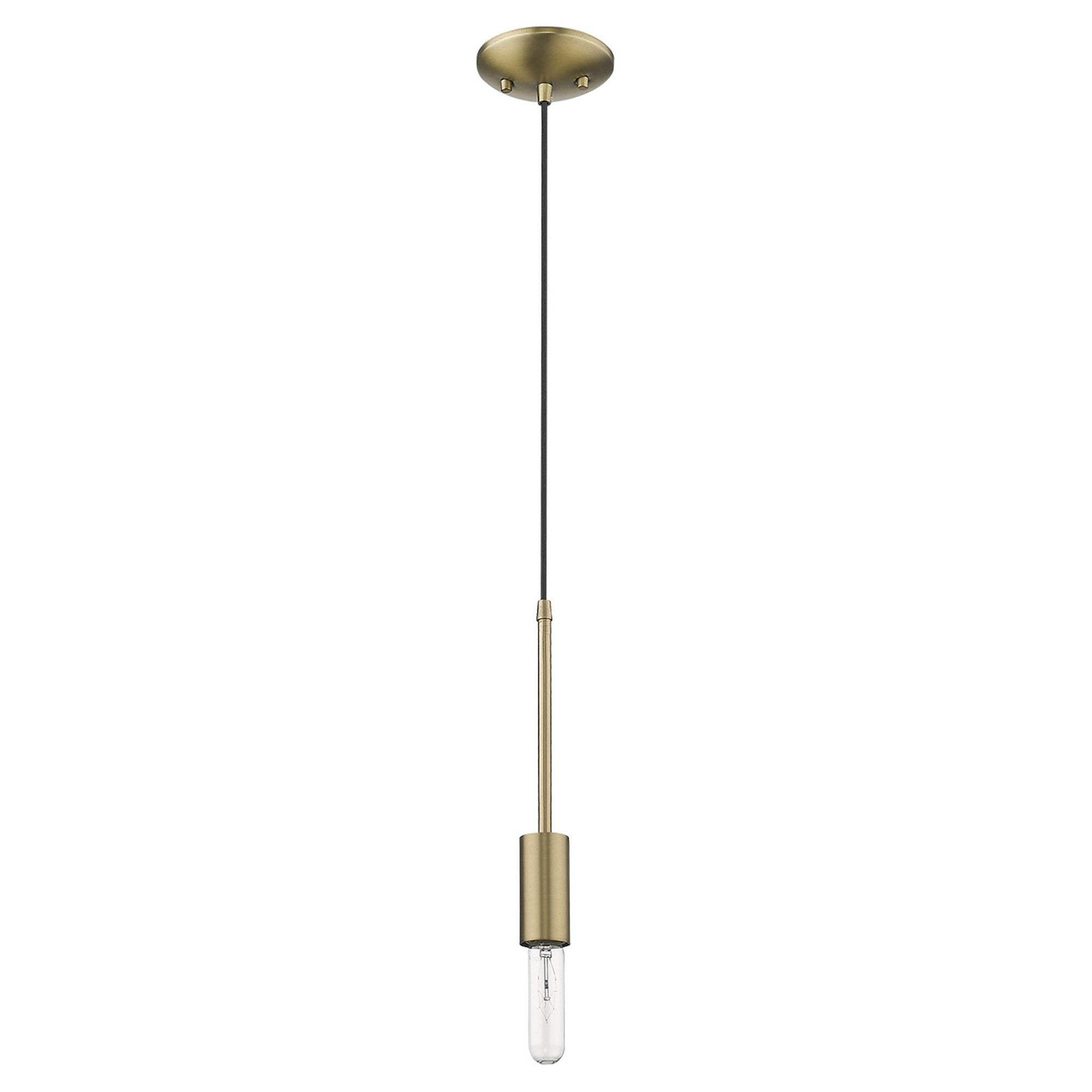Dull Gold Mini Pendant Hanging Light - Homeroots - Flyclothing LLC