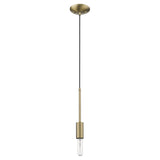 Dull Gold Mini Pendant Hanging Light - Homeroots