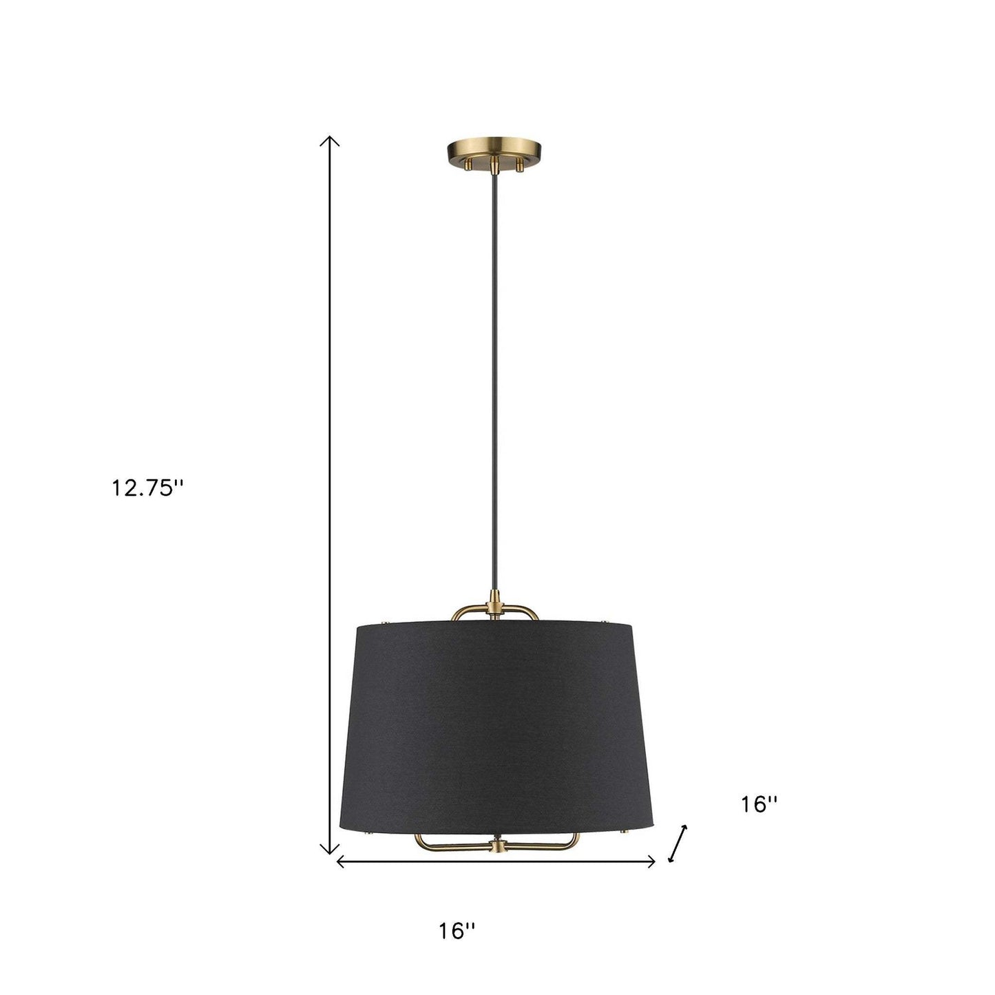 Lamia 1-Light Gold Mini Pendant - Homeroots - Flyclothing LLC