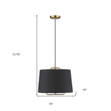 Lamia 1-Light Gold Mini Pendant - Homeroots - Flyclothing LLC