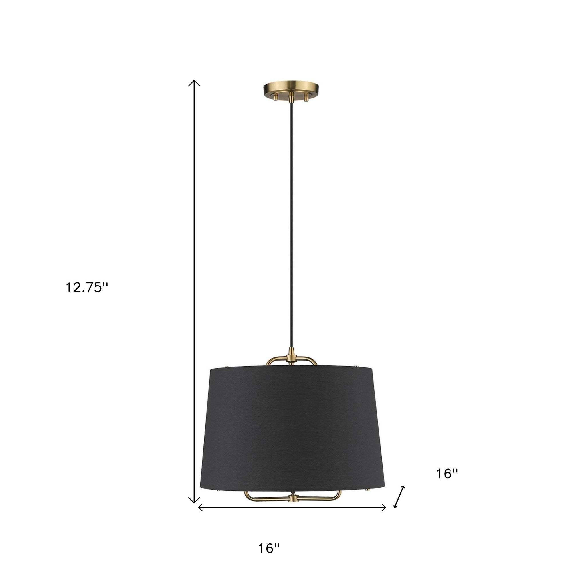 Lamia 1-Light Gold Mini Pendant - Homeroots - Flyclothing LLC