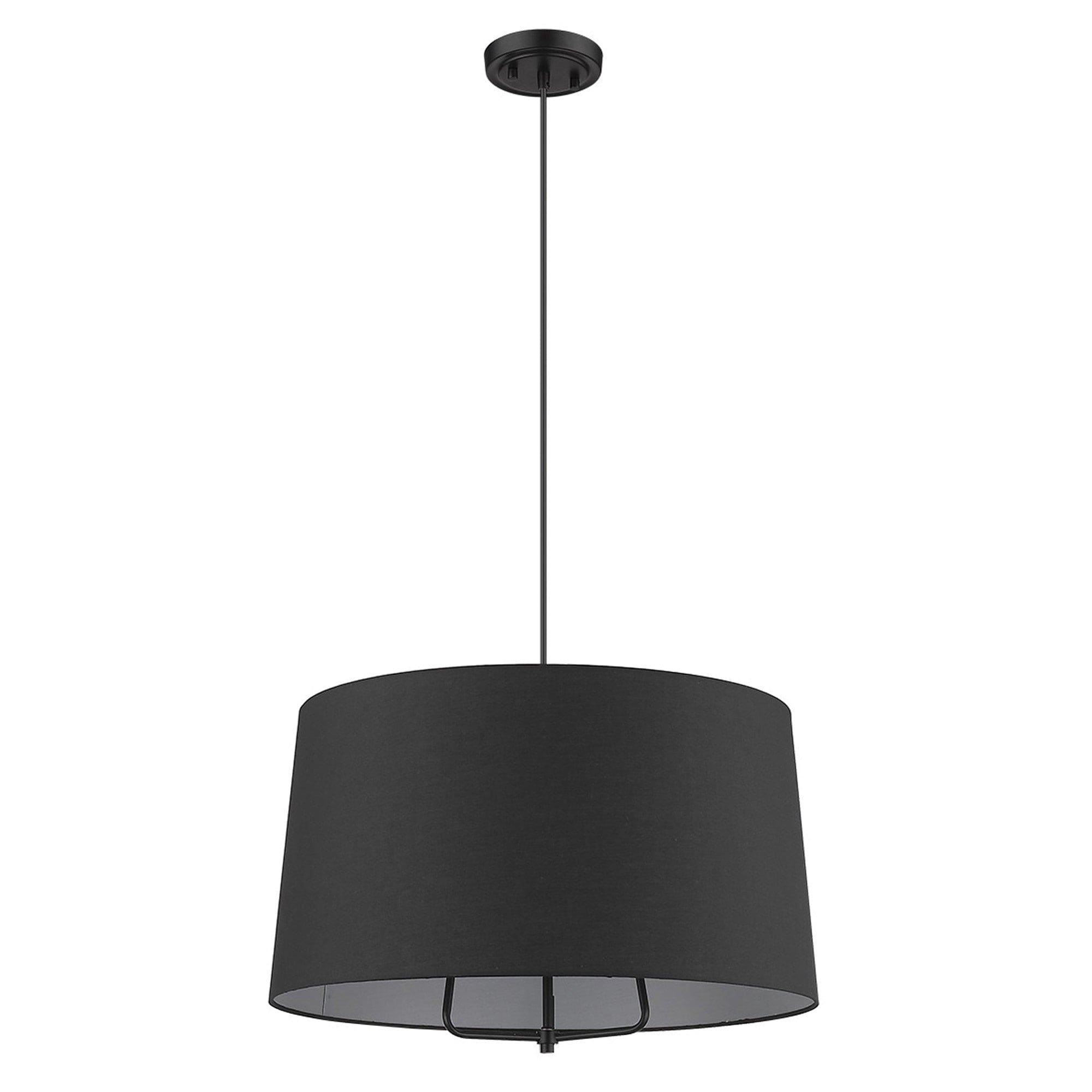Lamia 3-Light Matte Black Mini Pendant - Homeroots