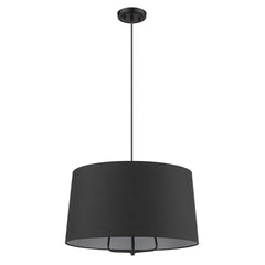 Lamia 3-Light Matte Black Mini Pendant - Homeroots