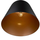 Knell 1-Light Matte Black Pendant - Homeroots - Flyclothing LLC