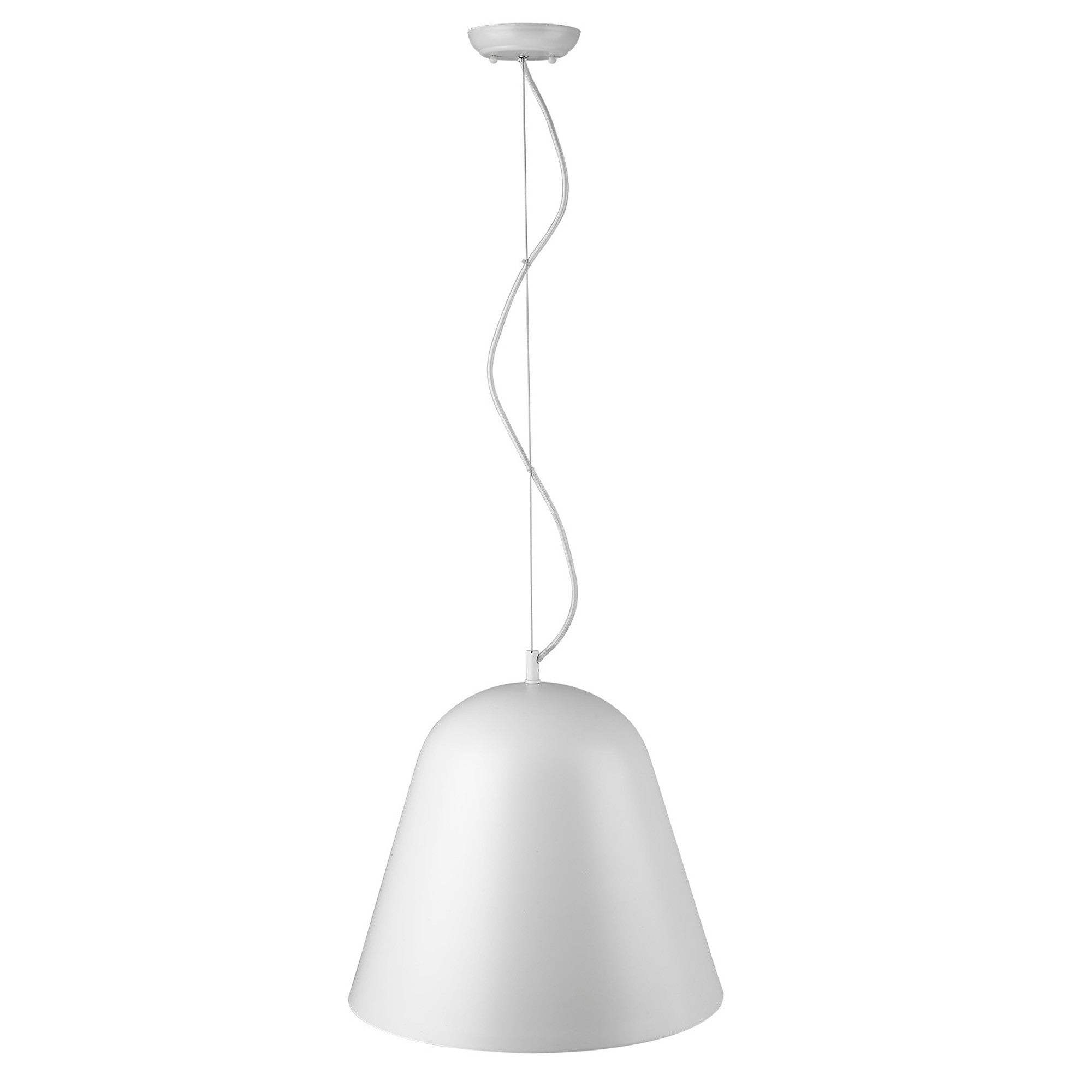 Knell 1-Light White Pendant - Homeroots - Flyclothing LLC