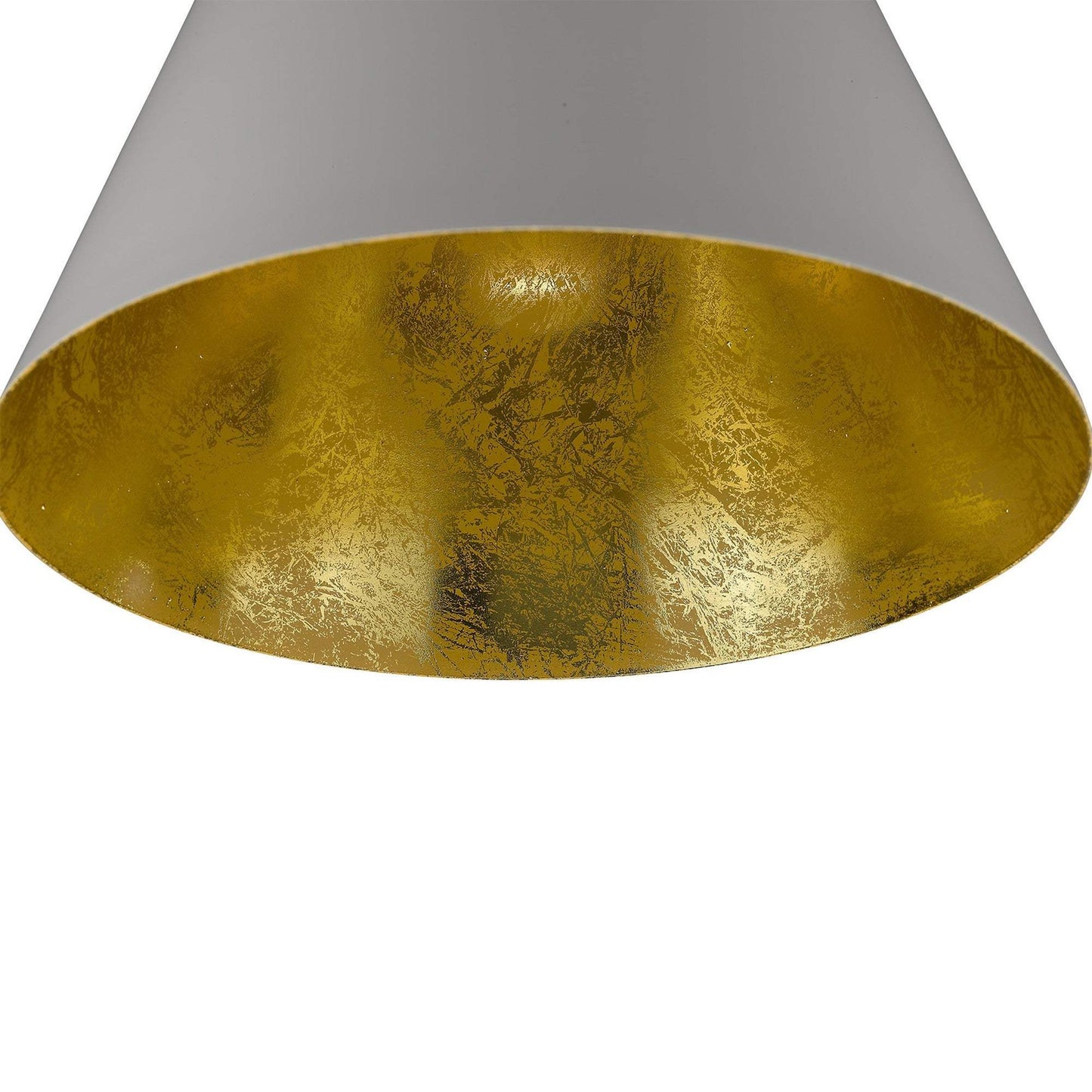 Knell 1-Light White Pendant - Homeroots - Flyclothing LLC