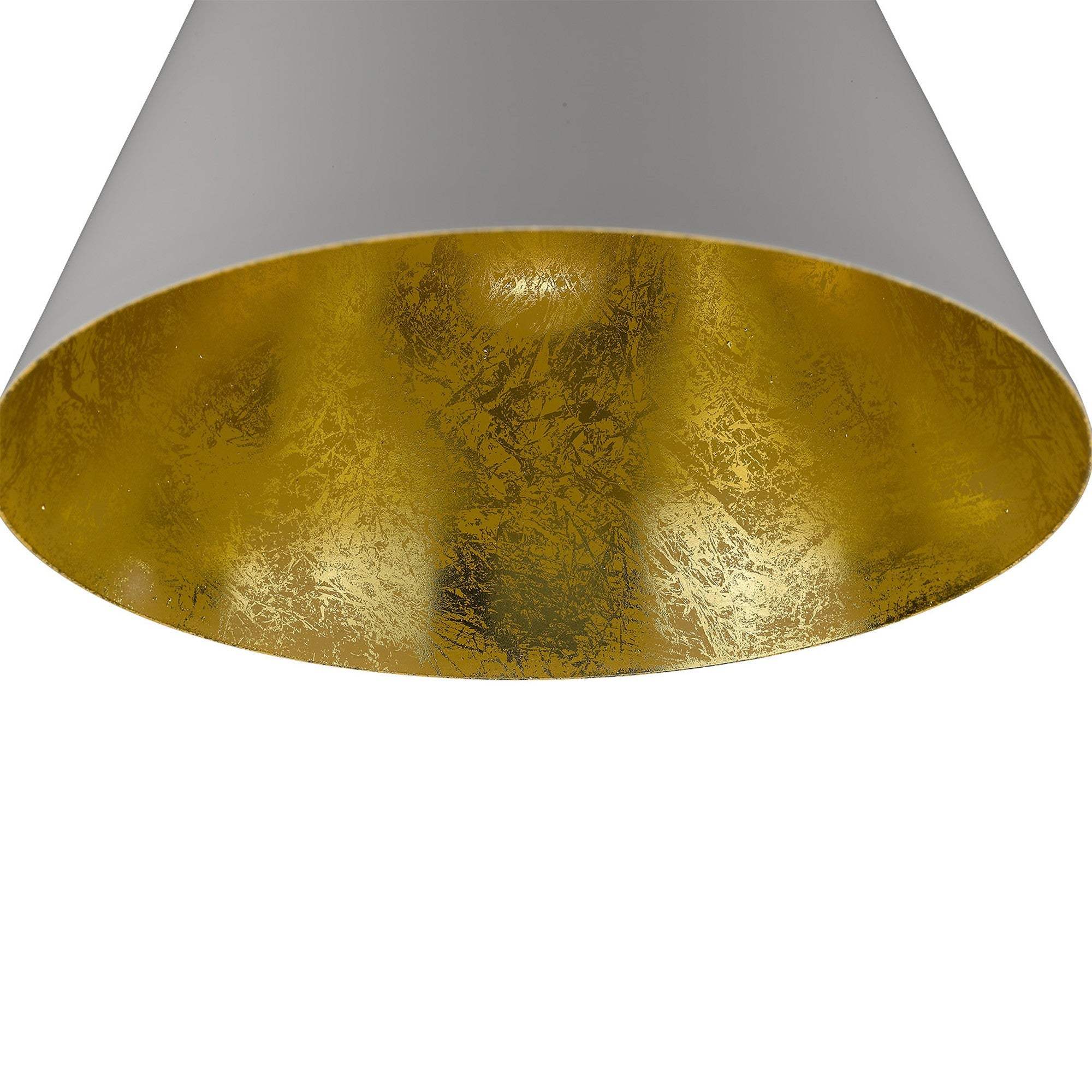 Knell 1-Light White Pendant - Homeroots - Flyclothing LLC