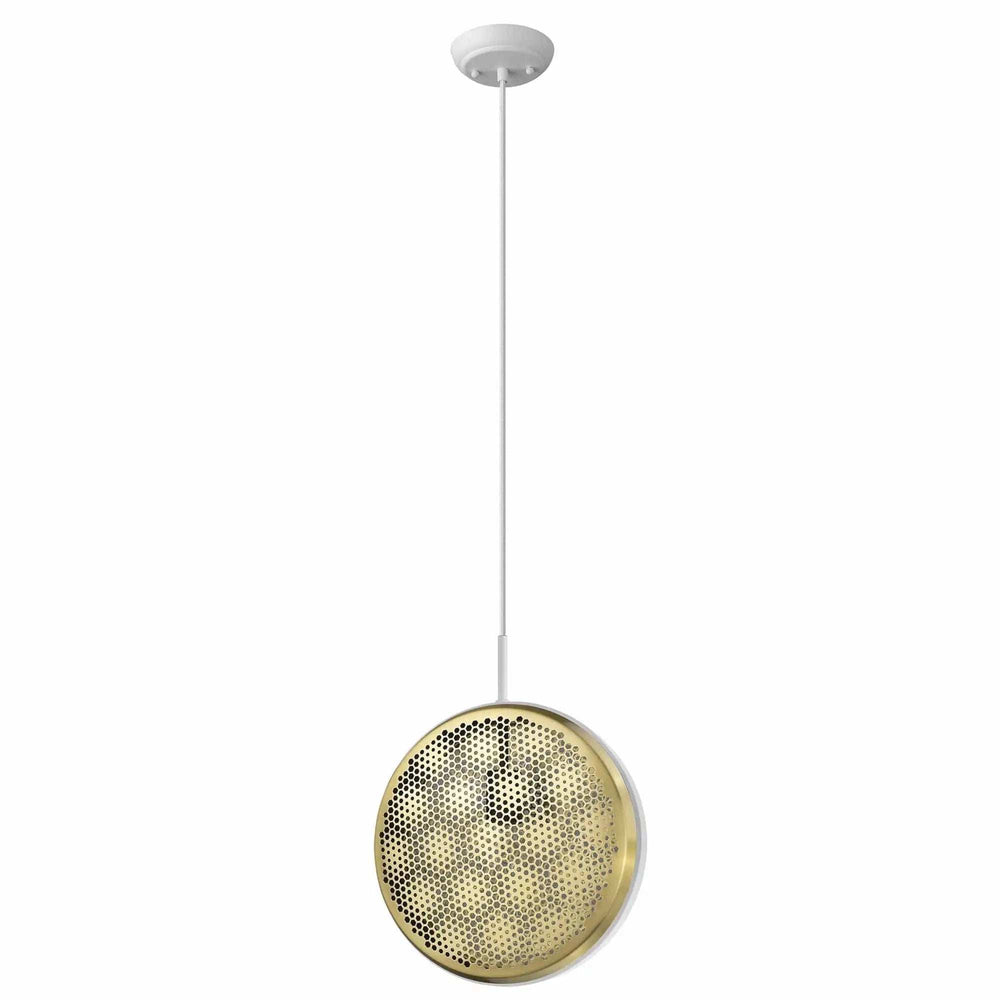 Tholos 1-Light White Pendant - Homeroots - Flyclothing LLC