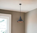 Tholos 1-Light Matte Black Pendant - Homeroots - Flyclothing LLC