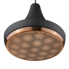 Tholos 1-Light Matte Black Pendant - Homeroots