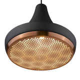 Tholos 1-Light Matte Black Pendant - Homeroots - Flyclothing LLC