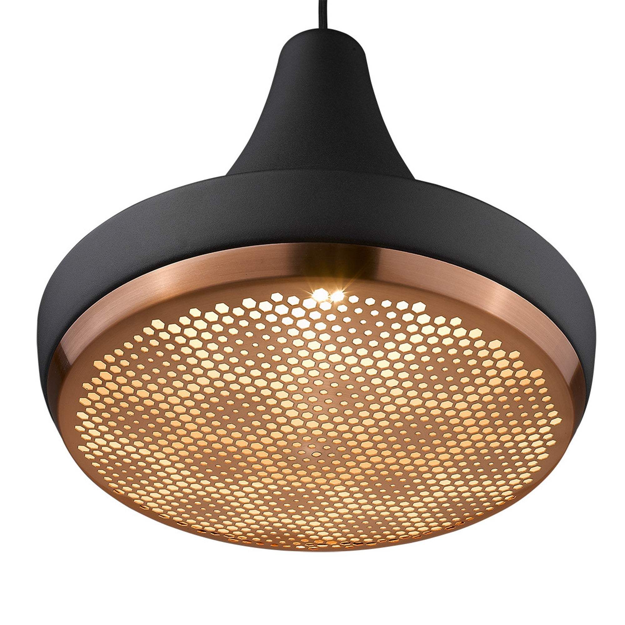 Tholos 1-Light Matte Black Pendant - Homeroots - Flyclothing LLC
