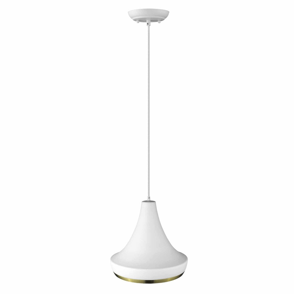 Tholos 1-Light White Pendant - Homeroots - Flyclothing LLC