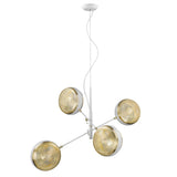 Tholos 4-Light White Pendant - Homeroots