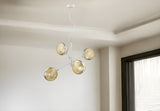 Tholos 4-Light White Pendant - Homeroots