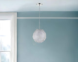 Contemporary Silver Globe Pendant Hanging Light - Homeroots - Flyclothing LLC