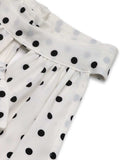 Perfee Bow Front Polka Dot Sleeveless Midi Dress - Trendsi - Flyclothing LLC