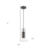 Glass and Bronze Mesh Shade Hanging Light - Homeroots - Flyclothing LLC