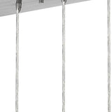 Scope 4-Light Brushed Nickel Pendant Double Glass and Mesh Shades - Homeroots